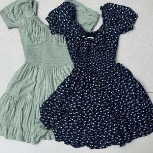Hollister Dresses in Mint and Navy Floral